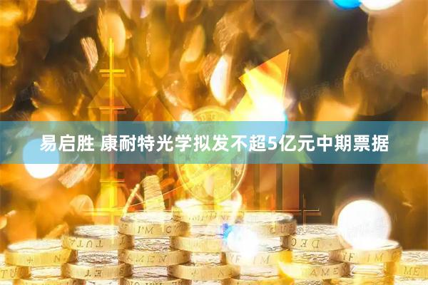 易启胜 康耐特光学拟发不超5亿元中期票据